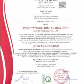 gạch bê tông đạt chuẩn QCVN gachducan