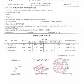 thử nghiệm gạch bê tông 210x100x60 miền bắc gạch đức an