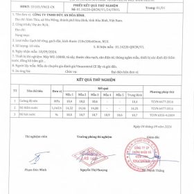 thử nghiệm gạch không nung 220x105x60 miền bắc gạch đức an